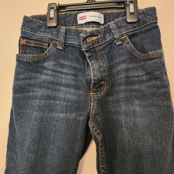 Boy's Wrangler Blue Jeans - Picture 2 of 13